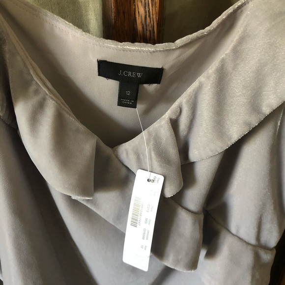 JCrew Velvet Ruffle Tank - Picture 3 of 4